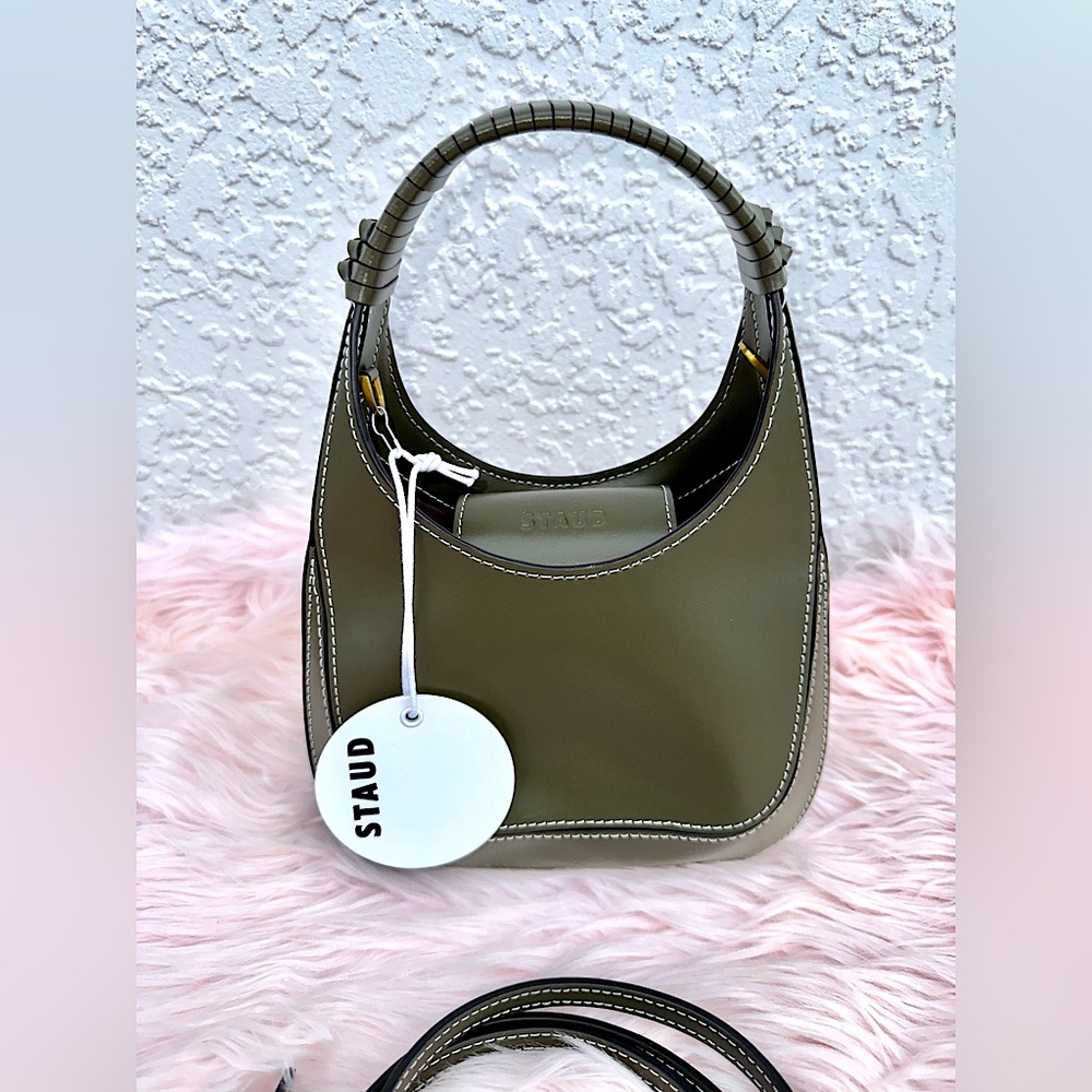STAUD Mick Leather Top Handle Bag